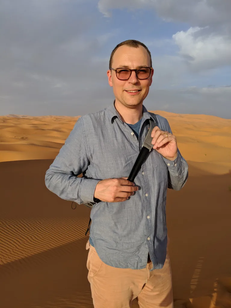 Austin in the Sahara Desert